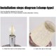 thumbnail image 3 of 6 uds pantallas de lámpara lámpara de pared candelabro Clip en pantalla E14 tornillo de lino pantallas de lámpara pequeñas para lámparas de mesa, 3 of 5