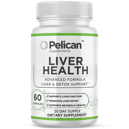 Pelican Liver Support – Advanced Liver Health & Detox Support Formula – 60 Capsules