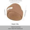 thumbnail image 3 of Chapeau d'Hiver à Capuche pour Enfants en Laine Tricotée avec Oreilles Chaudes, Chapeau à Col Anti-Froid, Chapeaux Bombardier, Bonnets Rouges, 3 of 3