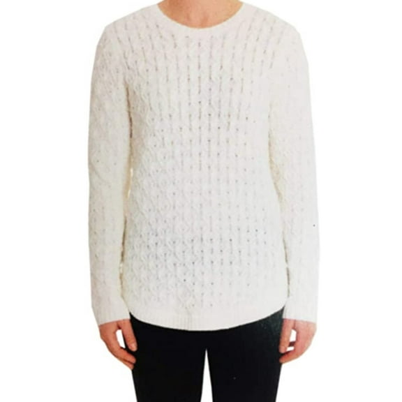Jeanne Pierre Ladies' Crewneck Sweater - Powder (Small)