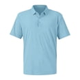 thumbnail image 2 of CCRFTGI Mens Shirts Performance Moisture Wicking Quick Dry Short Sleeve Polos for Men Casual Running Athletic Summer Shirts Business Polo Shirts Light Blue M, 2 of 9