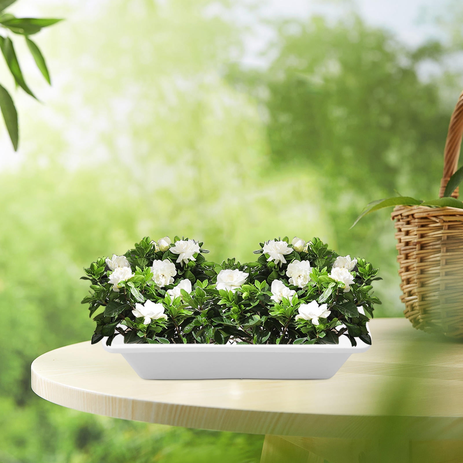 HOMEMAXS 2Pcs Hanging Flower Pot Fence Hanging Bucket Pot Flower Plants Holder Wall Planter