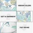 thumbnail image 5 of Nautical Coastal Kitchen Towels Set of 2 Dish Towels Kitchen Hand Towels Absorbent Dish Towels Quick Dry Microfiber Cloth Dish Towels Drying Towel 18" x 26",Ocean Coral Starfish Beach Blue Teal, 5 of 6