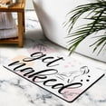 thumbnail image 4 of Get Naked Bath Mat Cute Bathroom Rugs Pink Bath Mat for Bathroom Decor Funny Bath Mat Non-Slip Thick Microfiber Bath Rug Machine Washable 32 x 20 Inch, Multicolor, 4 of 6