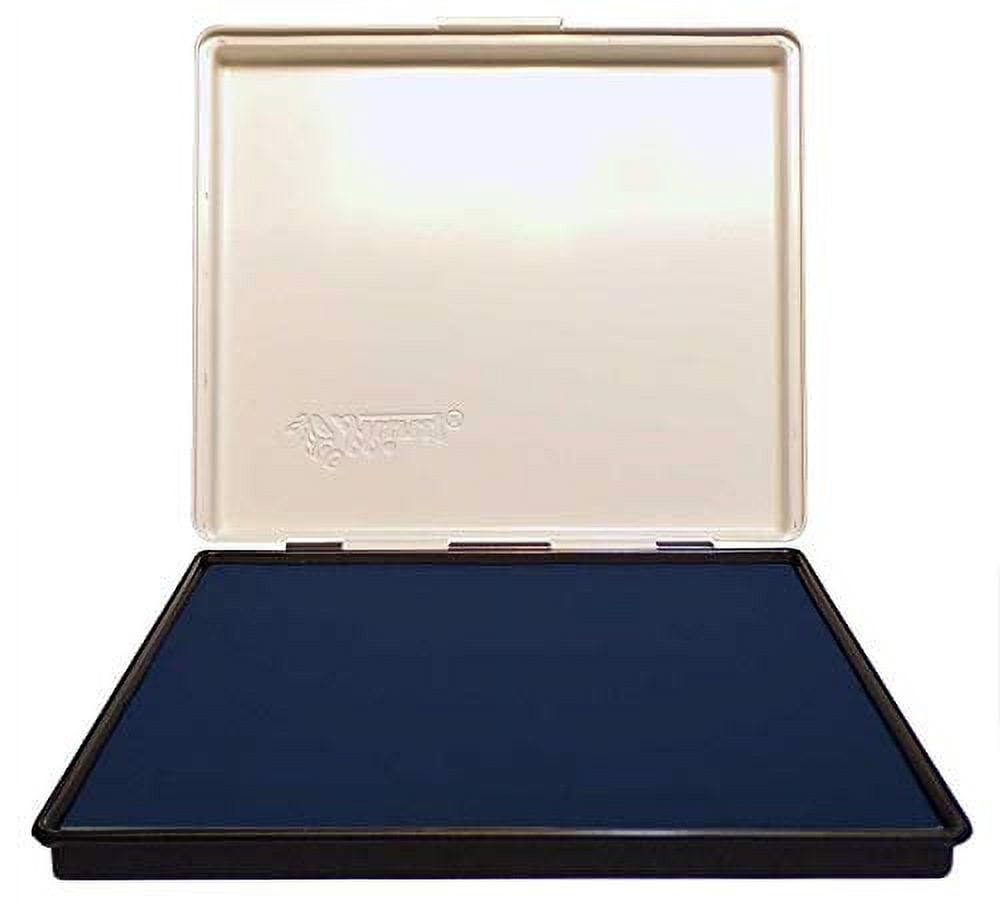 Infusion 8" x 12" Extra Large Industrial Stamp Ink Pad, Your Go To Large Stamp Ink Pad for Bright Color, Even Coverage and Durability, Navy Blue Stamp Pad