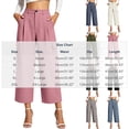 thumbnail image 2 of MYAOYINo Boundaries Office Chic High Waisted Cropped Cargo Pants Women Pleated Wide Leg Polished Trousers, 2 of 8