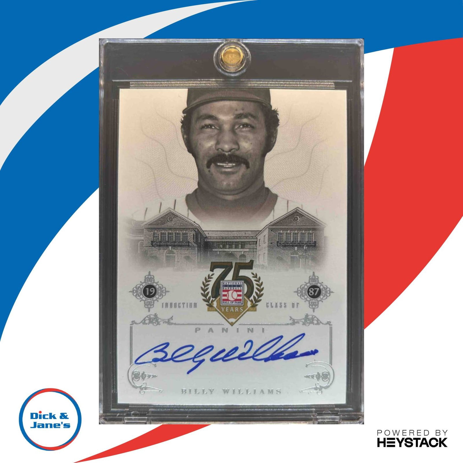Hall of Fame 75th Year Anniversary Billy Williams #6 Signatures ...