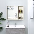 thumbnail image 2 of kleankin Medicine Cabinet with Mirror, Wall Mounted Bathroom Mirror Cabinet, 2 of 10