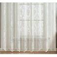 thumbnail image 3 of WARM HOME DESIGNS Semi Sheer 102" x 84" Lace Curtains for Patio Doors with Attached Valance & Tassels. LUN PATIO 84 IVORY, 3 of 3