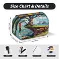 thumbnail image 5 of Kdxio Whimsical Treehouse Painting for Double Compartment Pen Case Oxford Organizer with Zipper Pockets for Students Artists, 5 of 7