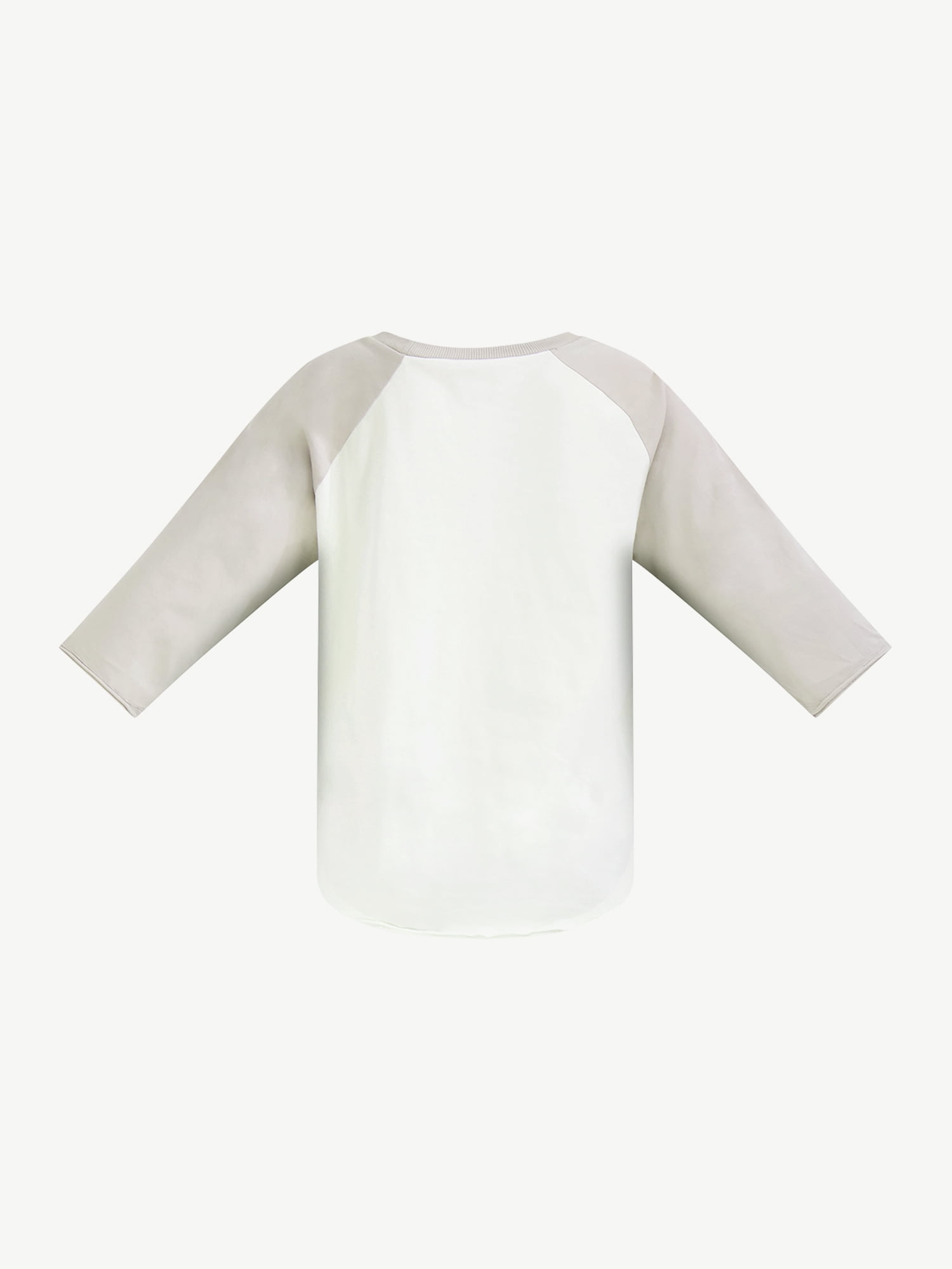 Scoop 3/4 Sleeve Graphic Raglan Relaxed Fit T-Shirt (Women's) 1 Pack