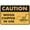 Warning Sign 5, variant on Caution Wood Chipper in Use Sign, 8"x12" UV Printed Aluminum Sign, Weatherproof Security Sign for Home Business