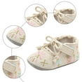 thumbnail image 6 of Yindaity Baby Walking Shoes 12-18 Months Toddler Wide Toe Box Shoe Girl Boy Barefoot Hook and Loops Non-Slip Walking Baby Sneakers(Beige,Size4), 6 of 9