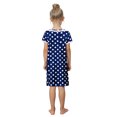 thumbnail image 4 of Baozhu Mother And Daughter Short Sleeve Nightdress with Pockets Casual Dot Print Sleep Shirt Sleepwear Round Neck Pajama Dress, 4 of 7