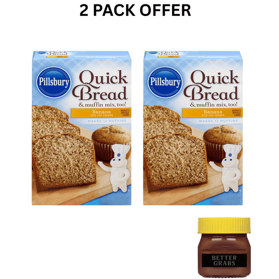 Pillsbury Quick Bread Banana Bread and Muffin Mix, (14 oz Box)