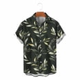 thumbnail image 4 of Titcea Hawaiian Shirts Men Short Sleeve Lapel Stylish Palm Tree Print Shirt Loose Comfort Summer Beach Vacation Tops, M-3XL, 4 of 8