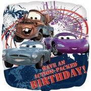 18″ CARS Action Packed BIRTHDAY Balloon • Party Supplies Decorations Foil Mylar Balloon