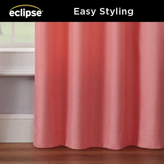 Eclipse Kendall Kids Thermaback Blackout 42 x 84 Curtain Panel in Coral
