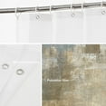 thumbnail image 4 of Grey Abstract Art Decor Shower Curtain,Beige Painting Bathroom Decor Polyester Fiber Plastic Rings Quick-Drying Waterproof for Bathtubs/Bathroom, 72x36 inches, 4 of 6