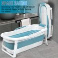 thumbnail image 3 of Happydeer Bathtub 51 inch Portable Foldable Bathtub, Collapsible Tub, No Lid, Double Drainage Design, Blue Pink2, 3 of 8