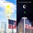 thumbnail image 1 of DEEPCRAFF Black Solar Power Flagpole Light with 42 Leds Wear Resistant Outdoor Lighting, 1 of 7