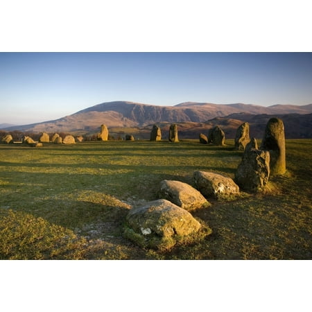 Stone Circle Canvas Art - John Short Design Pics (18 x 12)