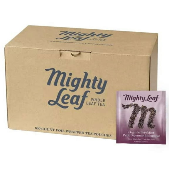 Organic Breakfast Tea, 100 Tea Pouches