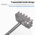 thumbnail image 2 of tamizeot Stainless Steel Square Slot Cutter Fast Wall Punch For Socket Box Cutout Drywall Oscillating Saw Round handle, 2 of 6