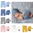 thumbnail image 2 of SPHET 2 Pcs Newborn Photography Props Clothing Baby Pants Long Tail Knot Hat Set Knitted Trousers Beanies Cap Kit for Infants Photo Shooting Costume Outfits, 2 of 19