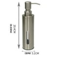 thumbnail image 3 of Cosmug Stainless Steel Soap Dispenser, Refillable Liquid Pump Bottle, Transparent Window Lotion Container, for Bathroom Sink, Kitchen Counter, Hand Soap, and Shampoo Storage, 3 of 8
