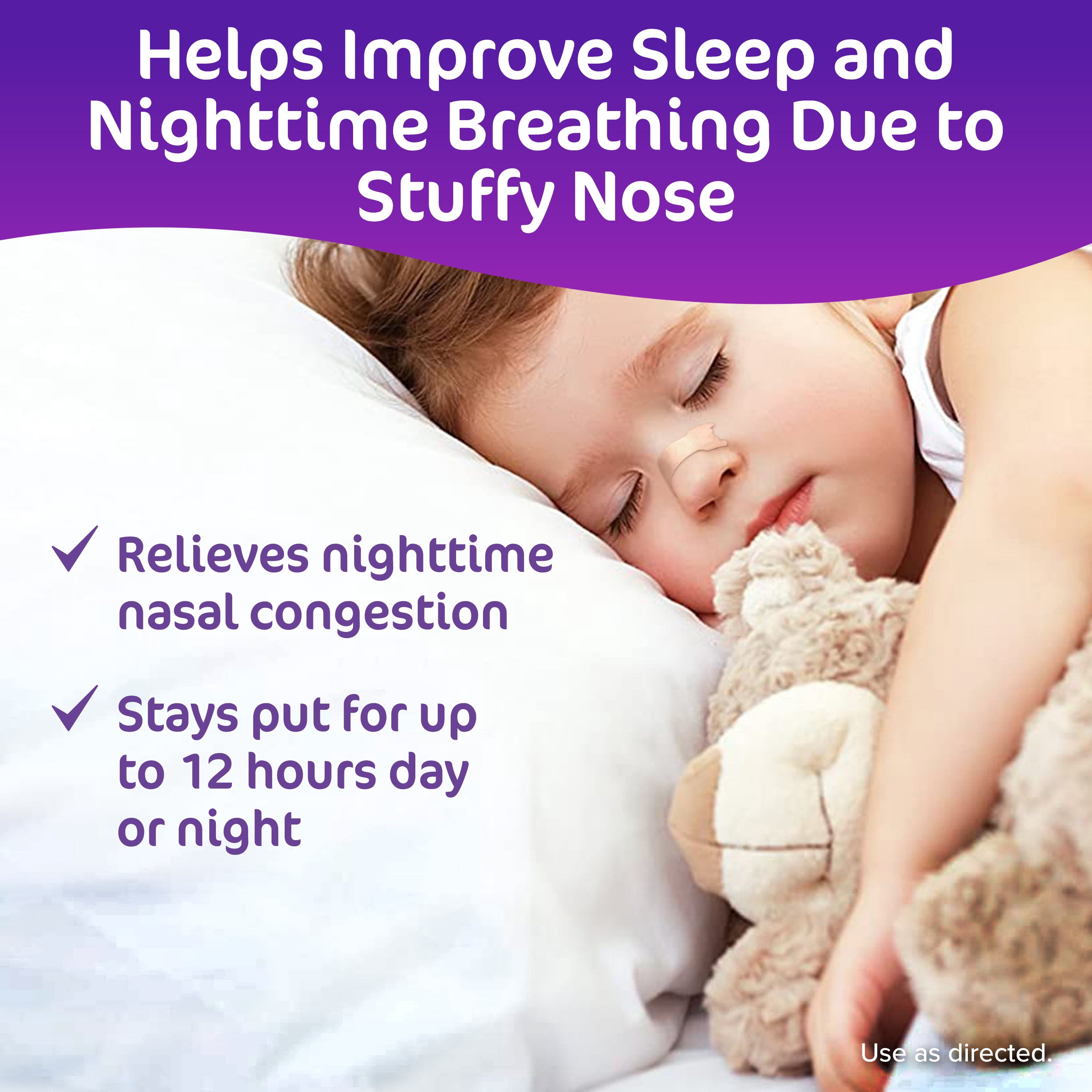 (3 pack) Children’s Dimetapp Stuffy Nose Strips, Instant Nasal Congestion Relief, 12 Strips
