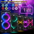 thumbnail image 3 of Altavoz Bluetooth portátil QxbJoy de 160 W con batería de subwoofer de 15 horas, 3 of 6