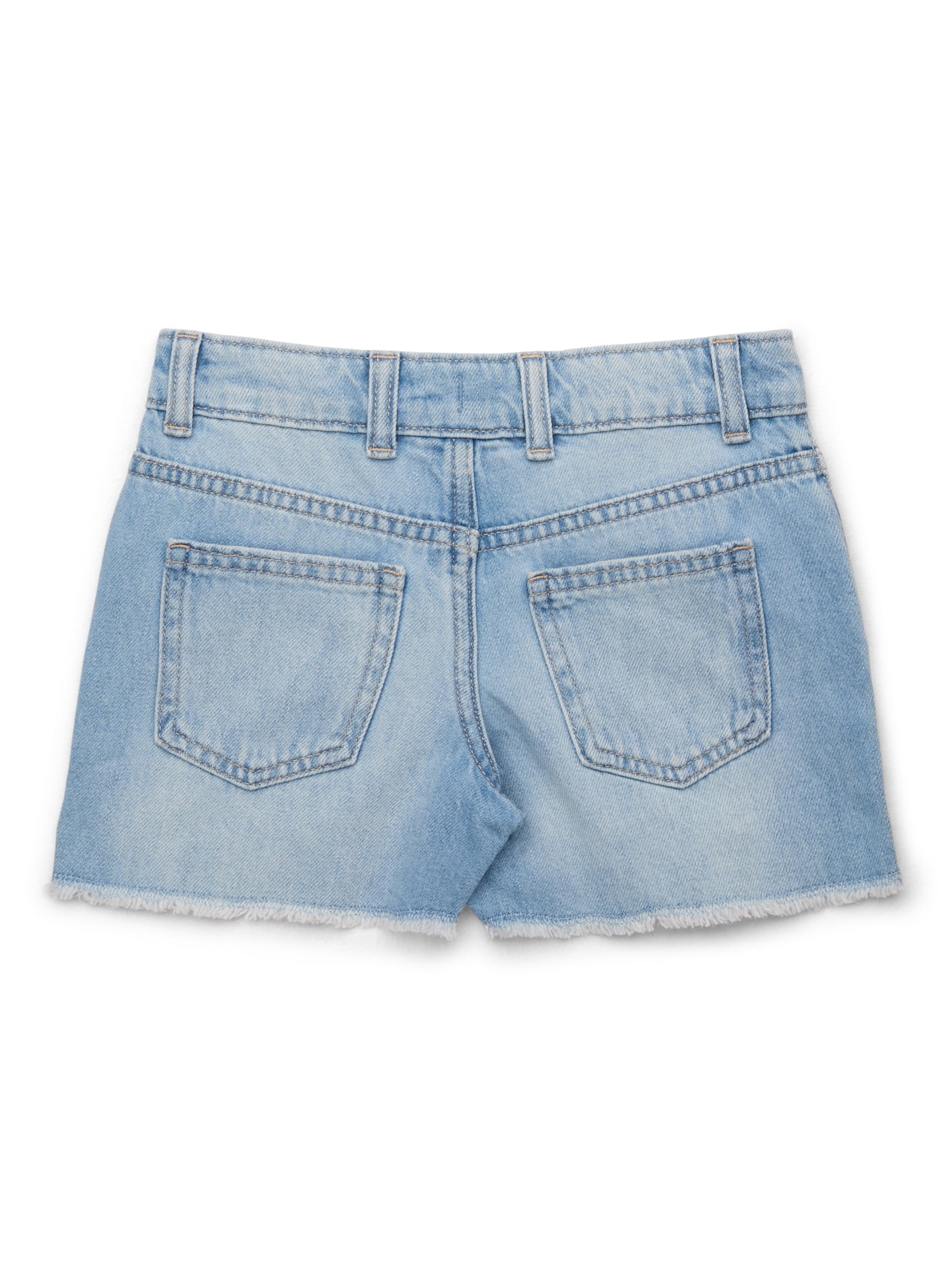 【WONDER WONDER】Tenz blue denim pocket mini one piece Wonder Nation Tween Girls Cutoff Denim Shorts, Sizes 5-18