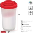 thumbnail image 2 of 2 piezas (140 ml) Salero y pimentero de plástico transparente sin BPA, kit de viaje, para sal, pimienta, especias, ideal para acampar, caminar, cocinar al aire libre, vivac JM, 2 of 5