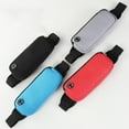 thumbnail image 6 of Tnobhg Unisex Fanny Pack Waterproof Phone Bag Elastic Adjustable Waist Strap Breathable Mesh Design Zipper Closure Earphone Hole Outdoor Jogging Cycling Waist Bag, 6 of 7
