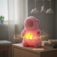 thumbnail image 2 of PELUCHE CAPIBARA PARA ANSIEDAD DORMIR MÚSICA RESPIRACIÓN COLOR ROSA, 2 of 4