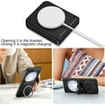 thumbnail image 3 of for Samsung Galaxy Z Flip 7 FE/Z Flip 6 Case Magnetic with Hinge Protection &Kickstand [Compatible with MagSafe],Magnetic Ring Stand Slim Phone Case Cover,Black, 3 of 14