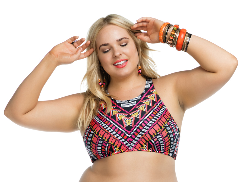 sports bra swim top plus size