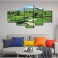 thumbnail image 2 of TISHIRON 5PCS Framed Canvas Wall Art Set,60"x32" California Golf Course Canvas Art Decor, 2 of 7