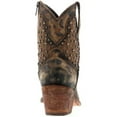 thumbnail image 5 of Caborca Silver By Liberty Black Women's Leopard Print Studded Short Western Boot Brown 11 M  US, 5 of 5