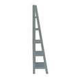 thumbnail image 3 of Linon Archdale Wood Open Back 72" Ladder Bookshelf with 5 Shelves in Gray, 3 of 14
