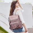 thumbnail image 2 of Womens Backpack Purse Vegan Leather Large Travel Backpack College Shoulder Bag with Tassel, 2 of 7