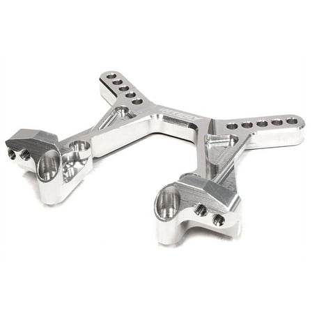 Integy RC Toy Model Hop-ups C26083SILVER Billet Machined Front Shock Tower for Associated RC10B5 & B5M (ASC90003)