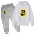 thumbnail image 3 of 2022 Primavera Nueva Sudadera con capucha Cobra Kai Traje de algodón para niños Sudadera con capucha y pantalón Conjunto de ropa de dos piezas para niños de 4 a 14 años Ropa para niñas y niños, 3 of 5