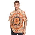 thumbnail image 6 of Mandala Pattern Men's Hawaiian Wrinkle Free Button Down Short Sleeve Shirt Casual Shirts Beach Shirts, 6 of 8