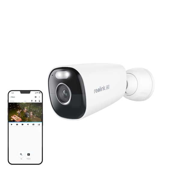 Reolink Argus Eco Ultra 8MP WiFi Battery Security Camera, Color Night Vision, Human/Vehicle/Pet Detection