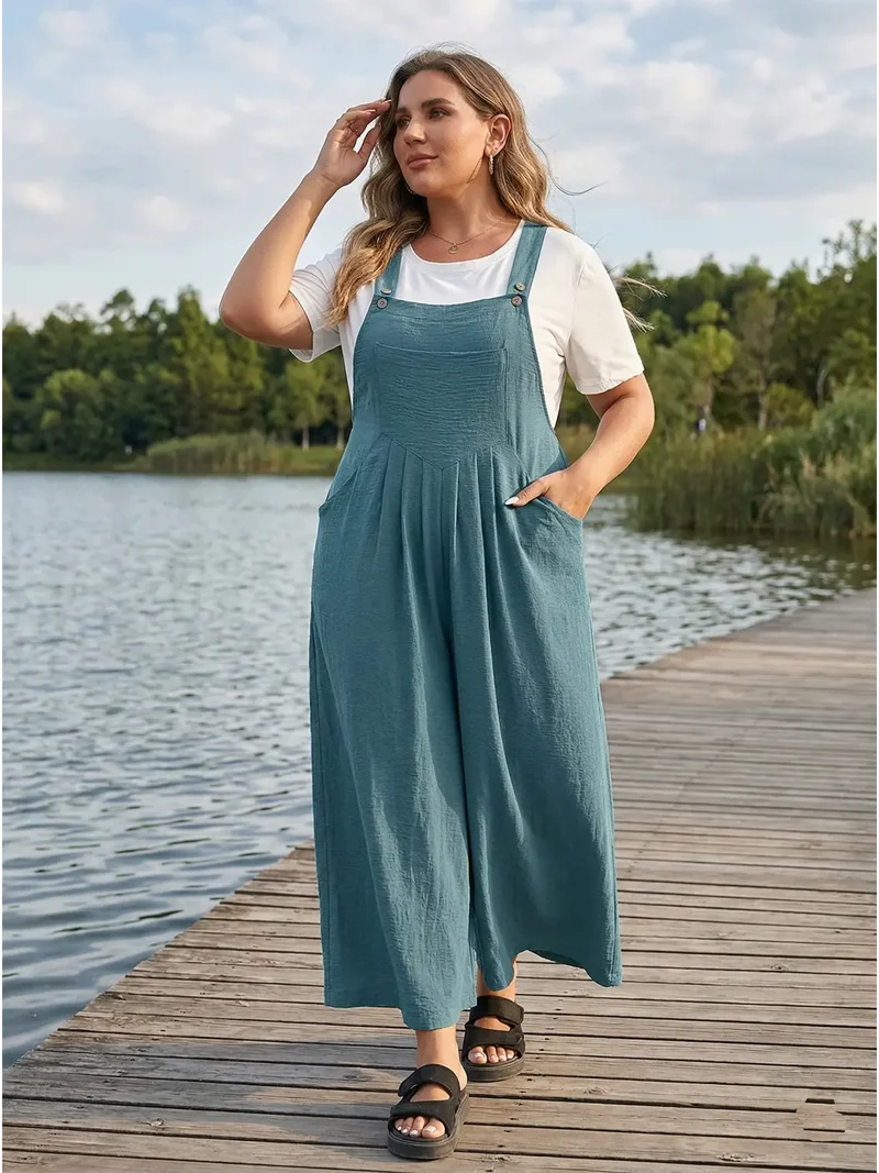 plus size dress overalls Plus Size Dress Overalls: Effortless Summer Style 2026