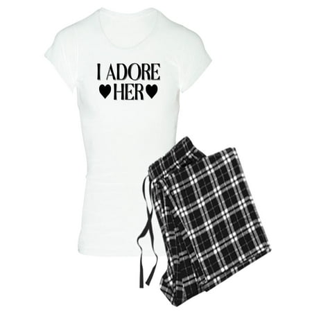 

CafePress - I Adore Her - Women s Light Pajamas
