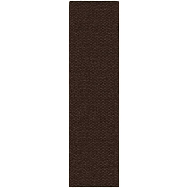 Medallion Mocha Indoor Runner Rug, 3'x12' photo 1