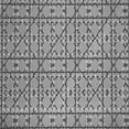 thumbnail image 1 of Ahgly Company Indoor Square Patterned Gray Cloud Gray Area Rugs, 4' Square, 1 of 6